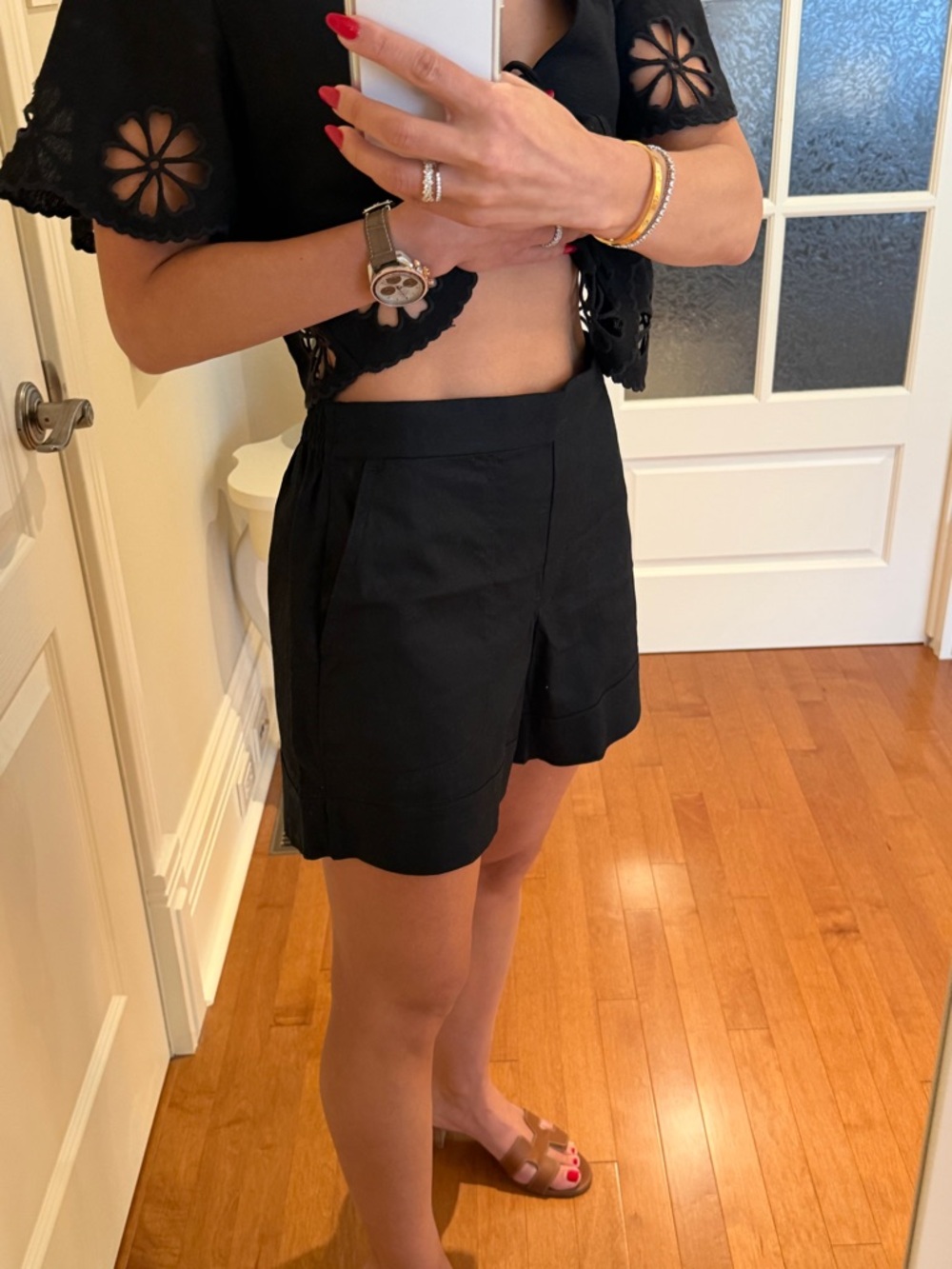 NWT Banana Republic Black Tailored High-Rise Shorts
